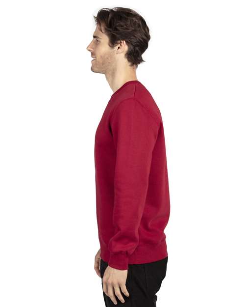 Threadfast Apparel 320C Burgundy — on model side