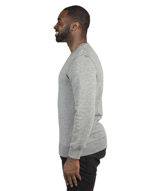 Threadfast Apparel 320C Heather Grey — on model side