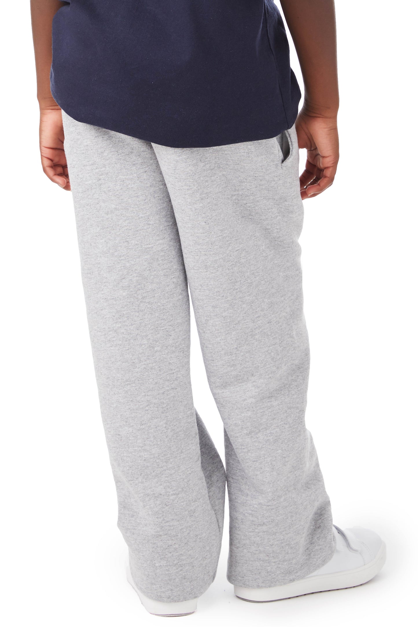 Youth Double Dry Eco® Open-Bottom Fleece Pant - Light Steel