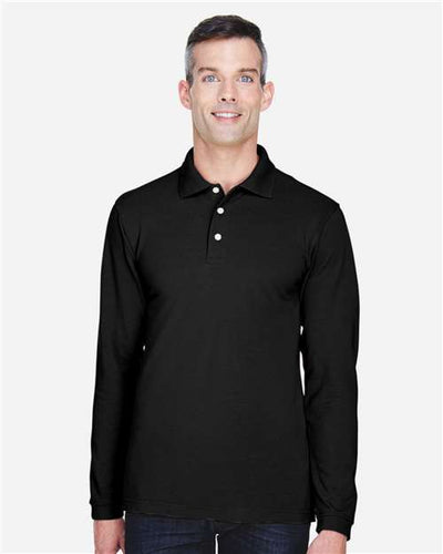 Harriton M265L Black — on model front