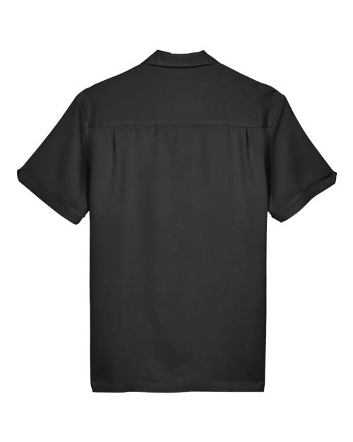 Harriton M575 Black/ Cream — back