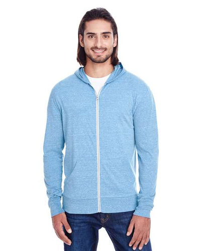 Threadfast Apparel 302Z Royal Triblend — on model front