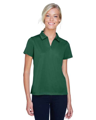 Harriton M353W Dark Green — on model front