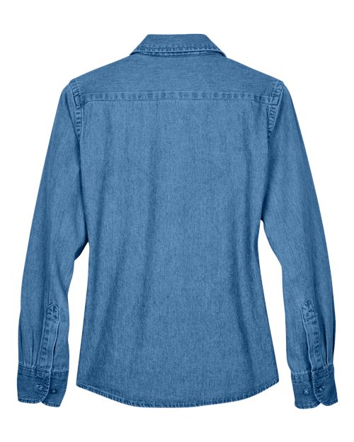 Harriton M550W Light Denim — back
