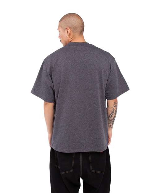 Shaka Wear SHMHSS Charcoal Grey Heather — on model back