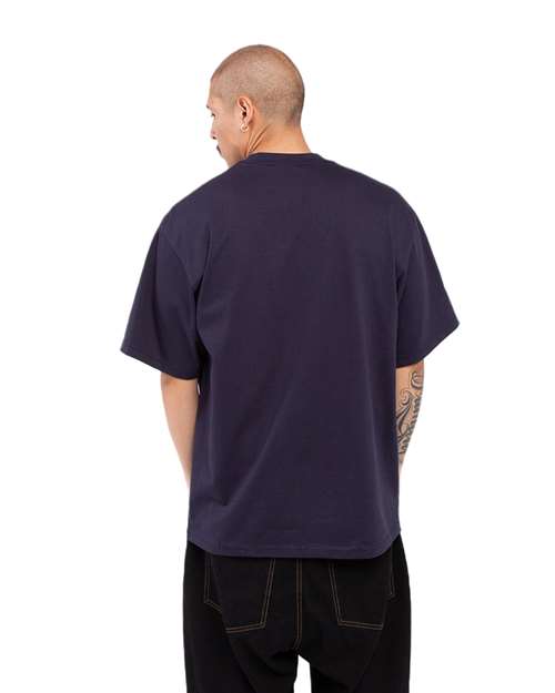 Shaka Wear SHMHSS Navy — on model back