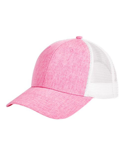 Big Accessories BA540 Heather Pink/ White — front