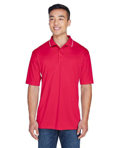 UltraClub 8406 Red/ White — on model front