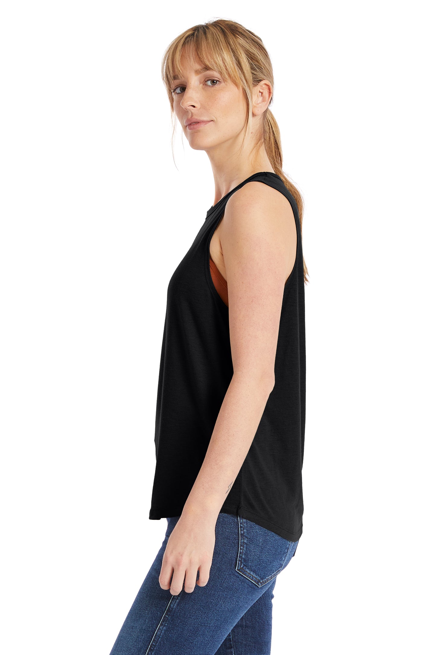 Women's Slinky-Jersey Muscle Tank - Black