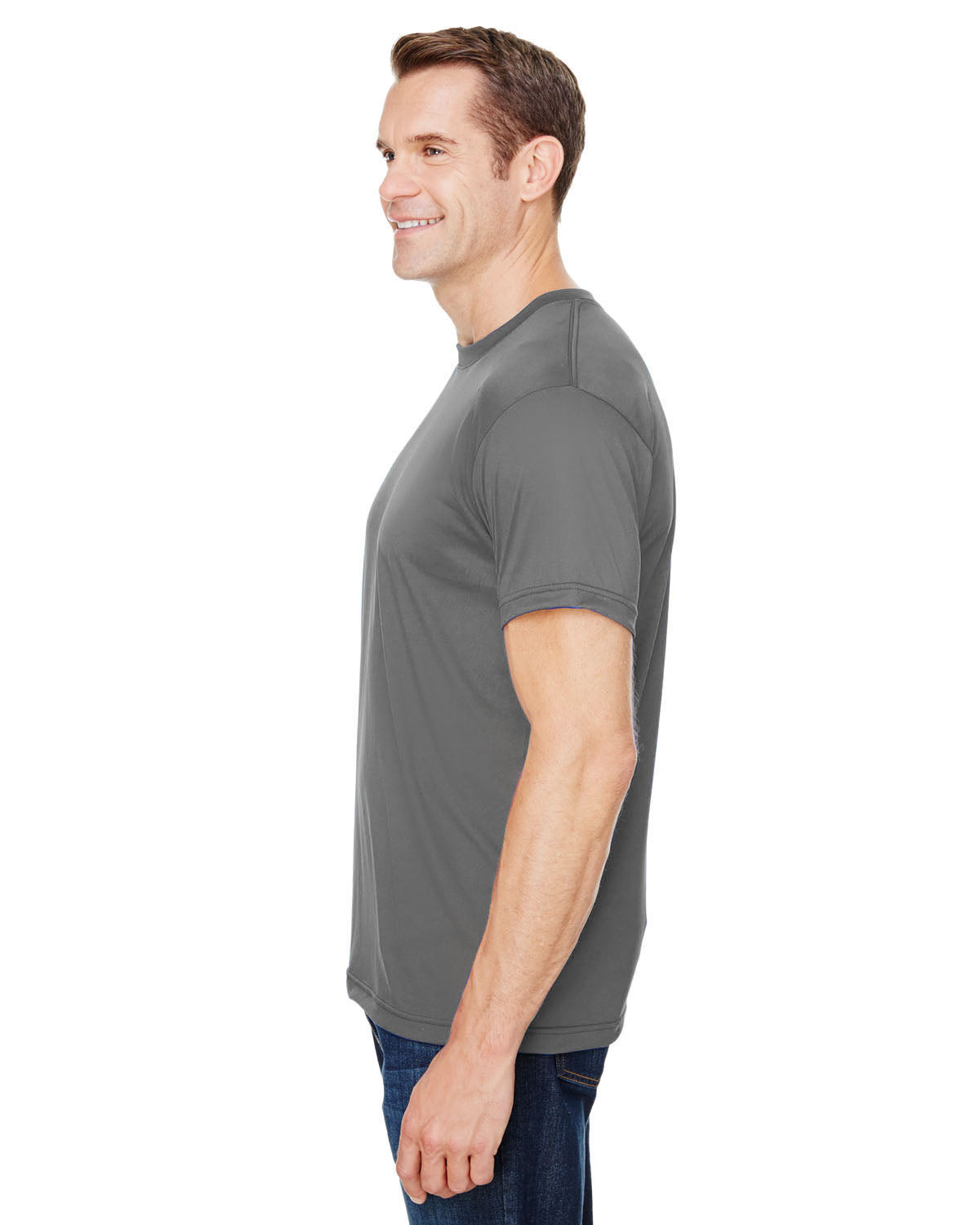 Unisex Polyester Performance T-Shirt - Charcoal