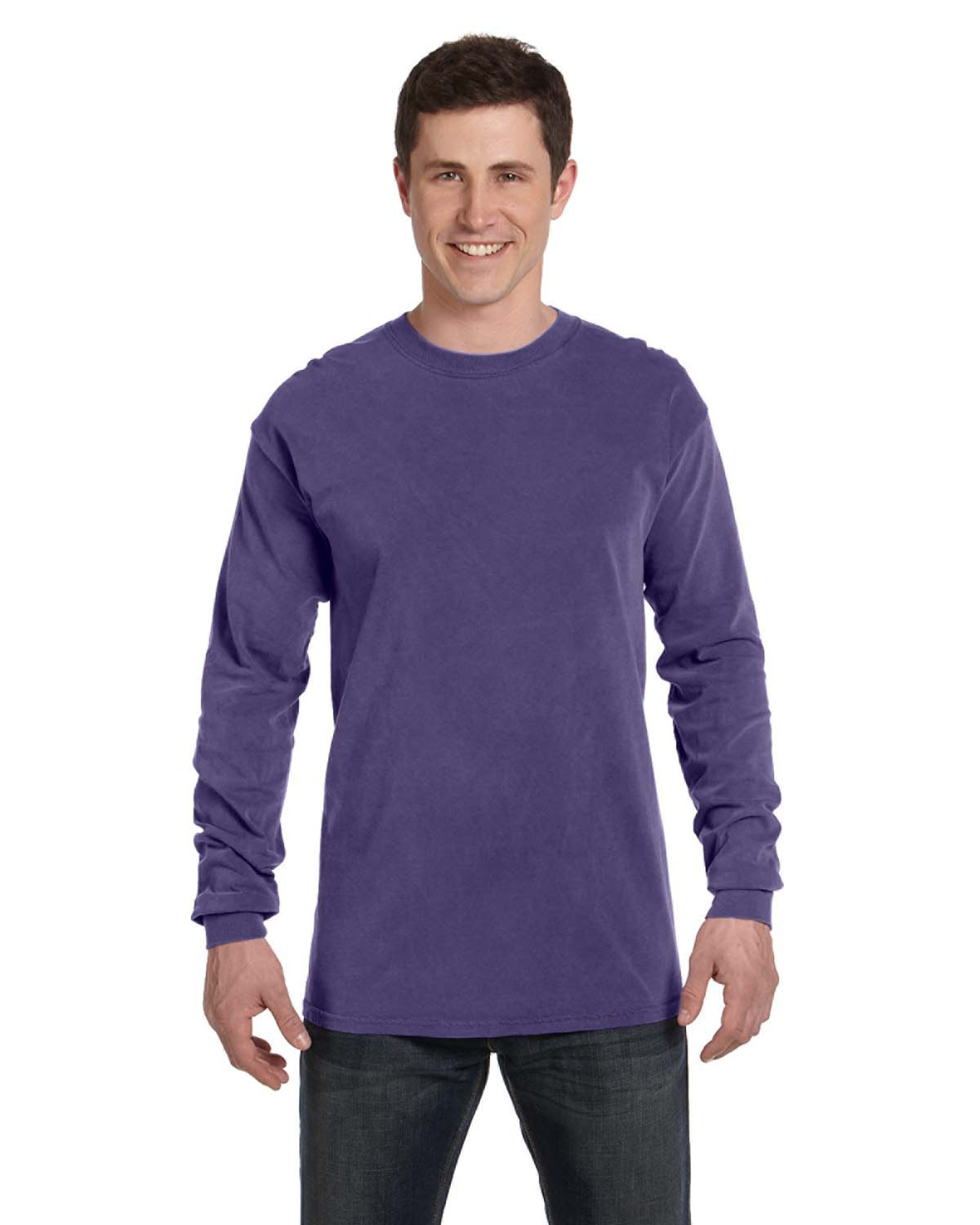 Unisex Heavyweight RS Long-Sleeve T-Shirt - Grape
