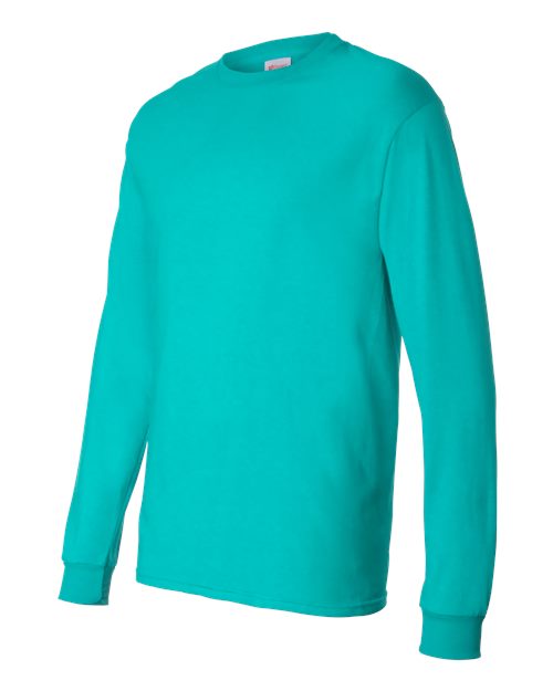 Hanes 5286 Athletic Teal — direct side