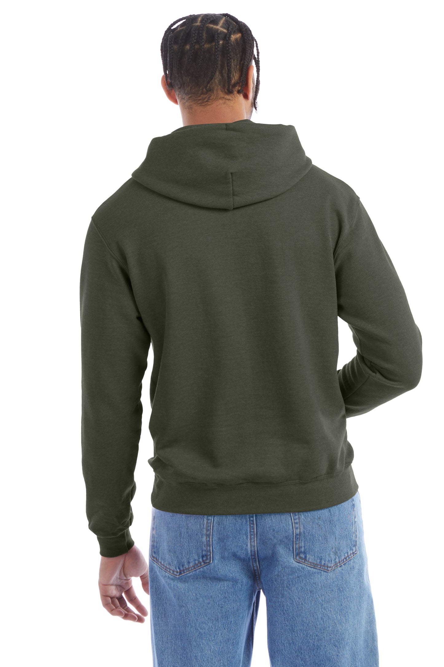 Unisex Double Dry Eco® Pullover Hoodie - Dark Green Heather