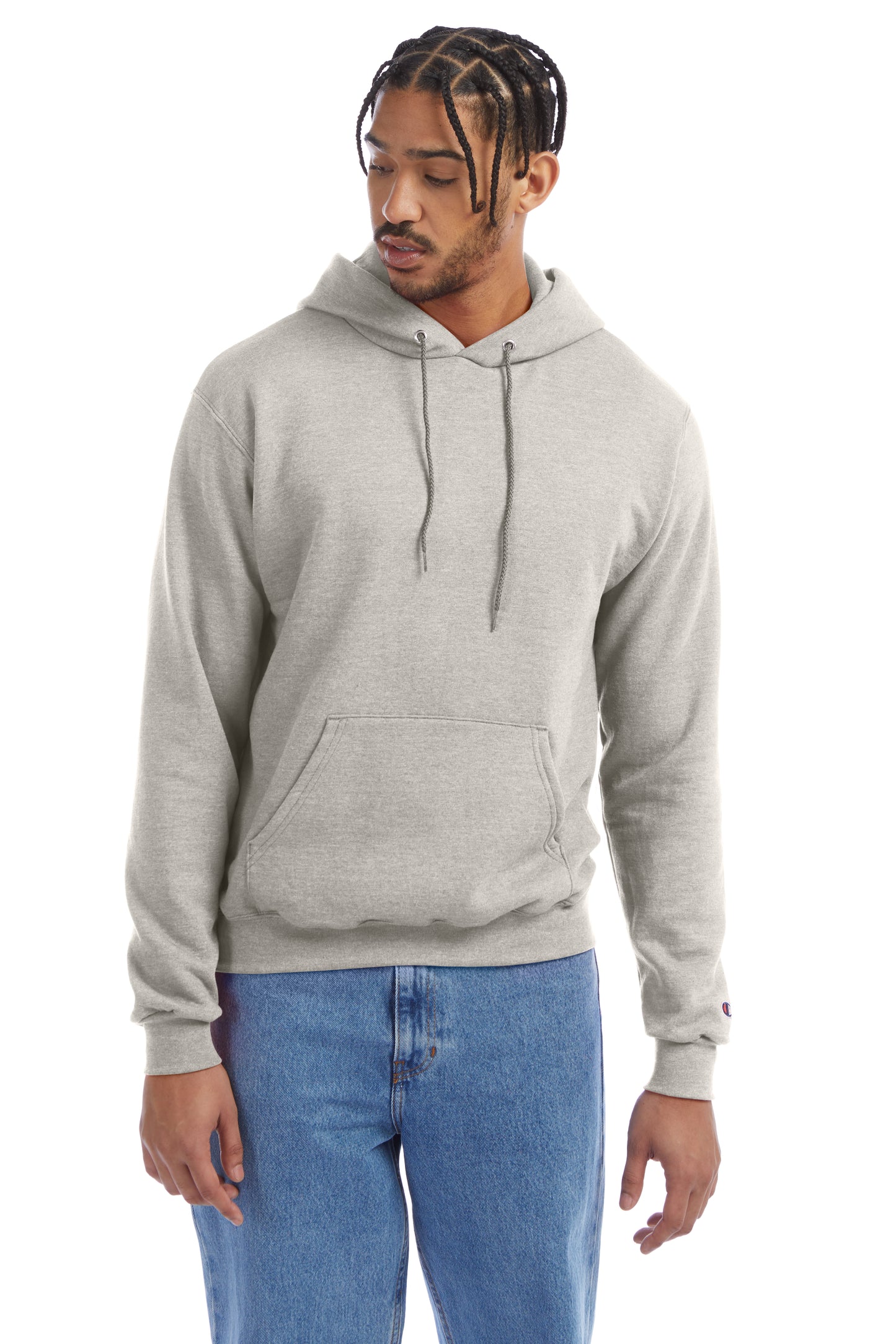 Unisex Double Dry Eco® Pullover Hoodie - Oatmeal Heather