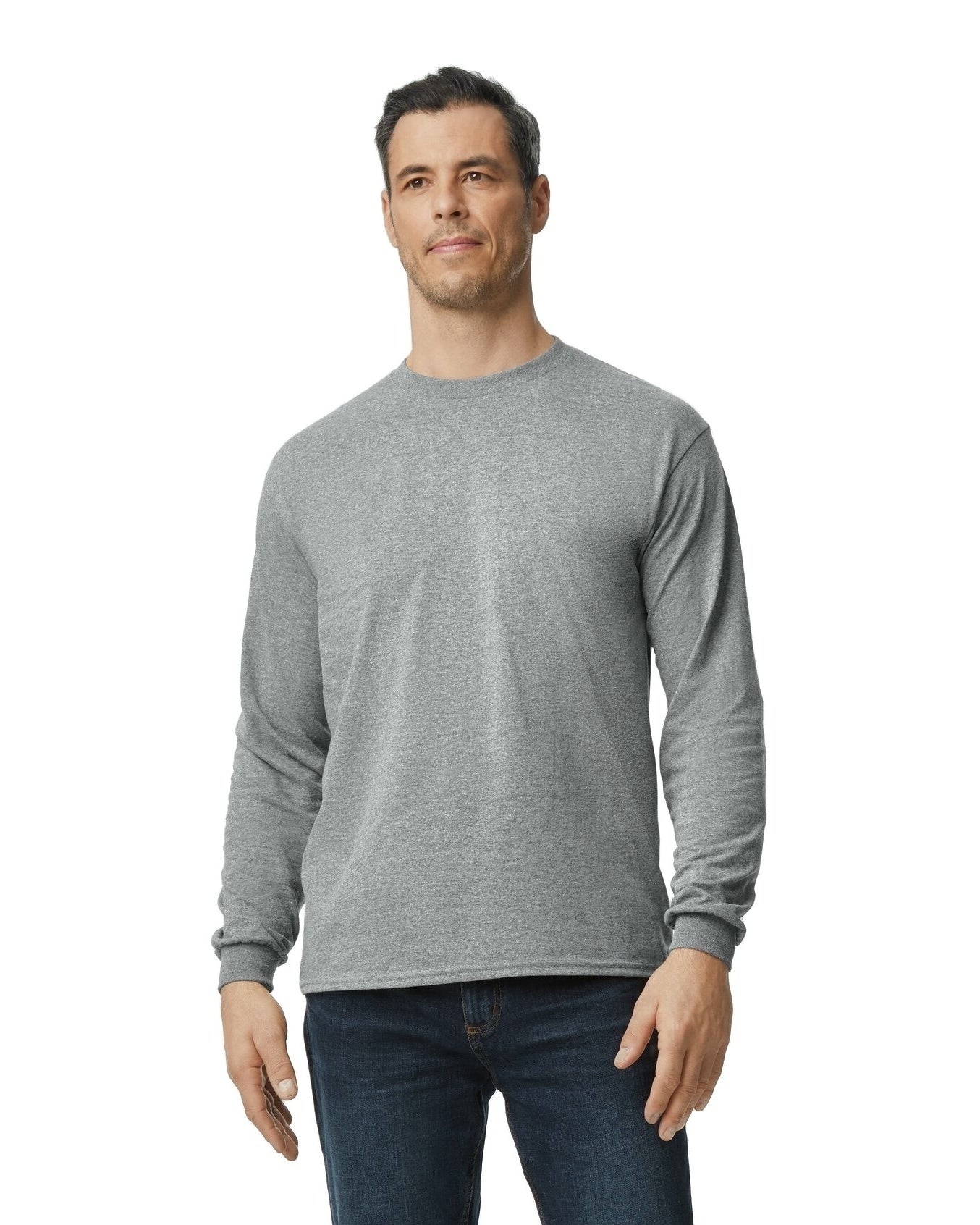 Unisex 50/50 Long-Sleeve T-Shirt - Sports Gray