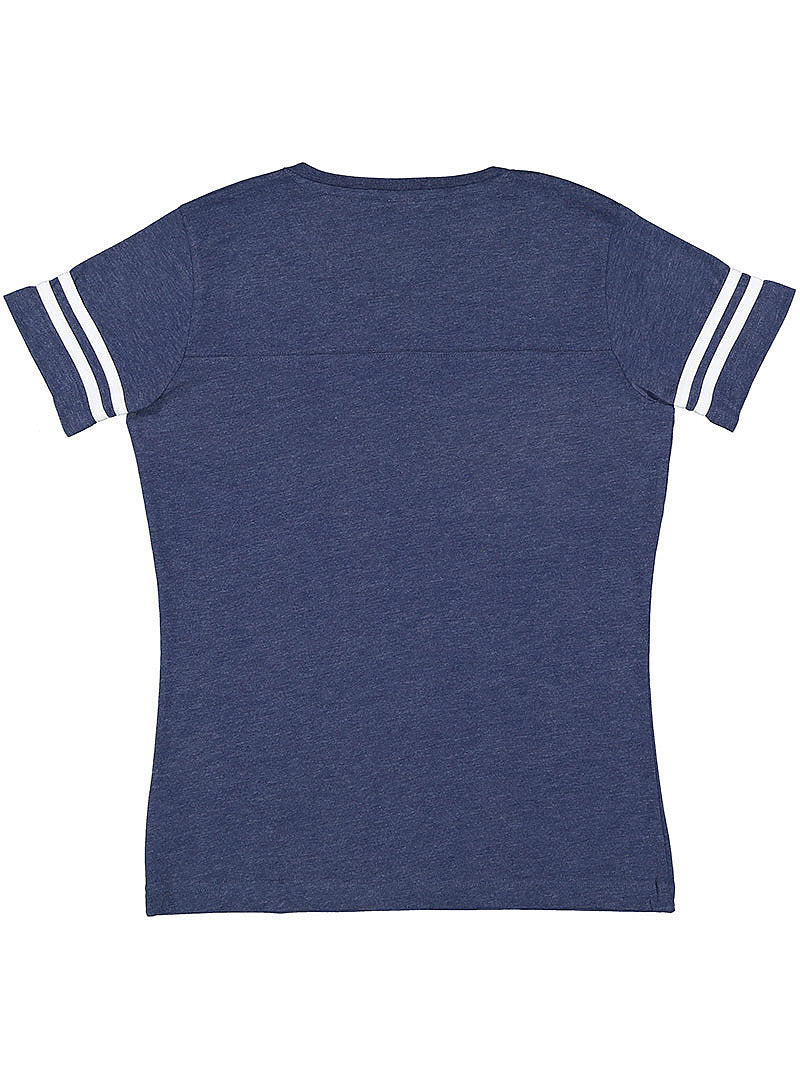 Women's Football T-Shirt - Vintage True Navy / Blend White