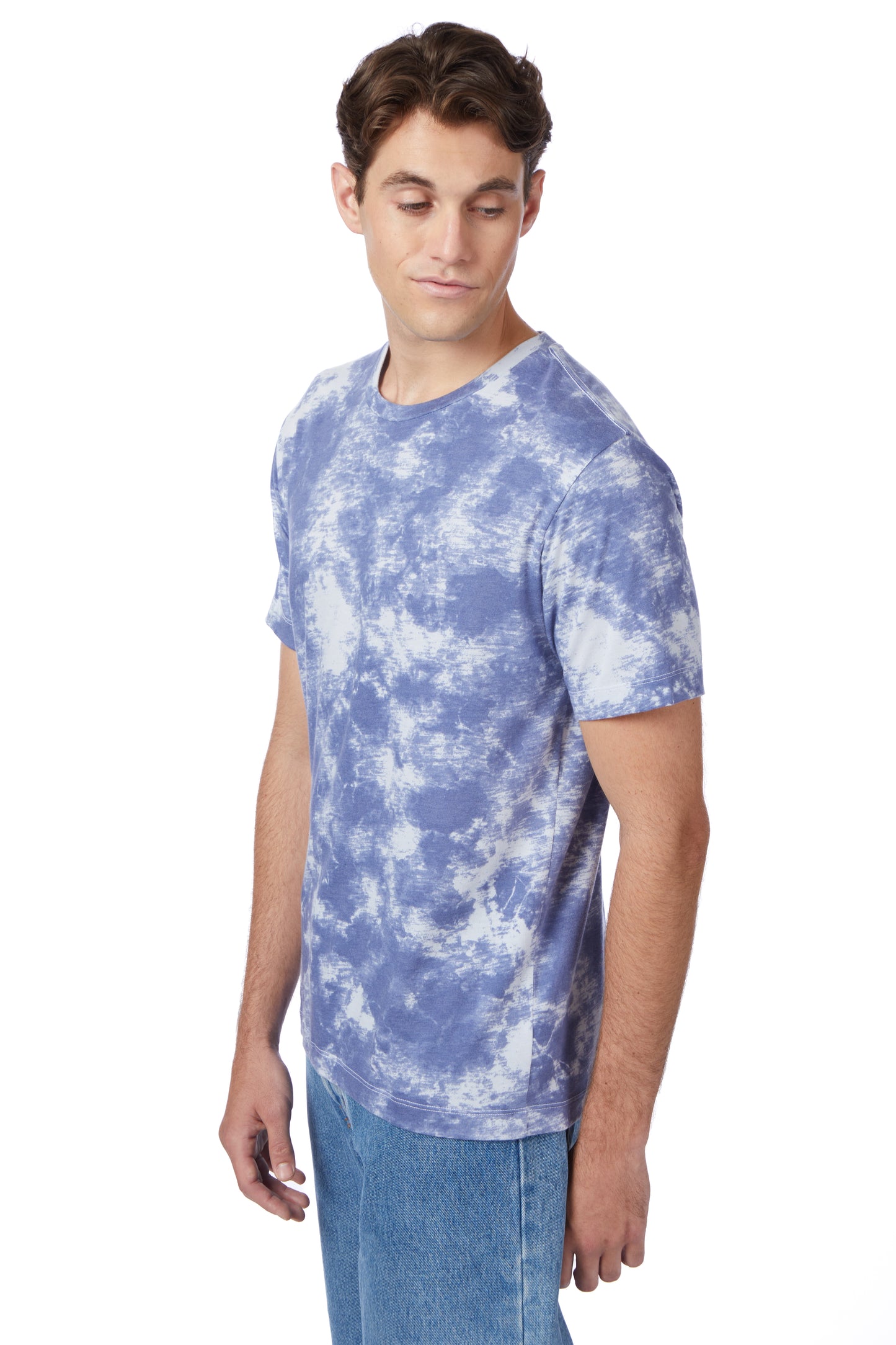Unisex Go-To T-Shirt - Blue Tie Dye