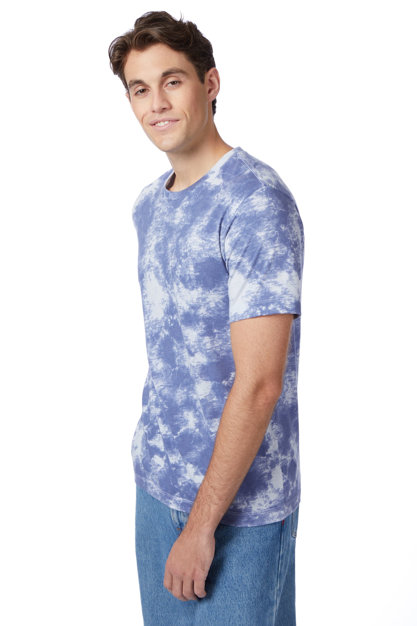 Unisex Go-To T-Shirt - Blue Tie Dye
