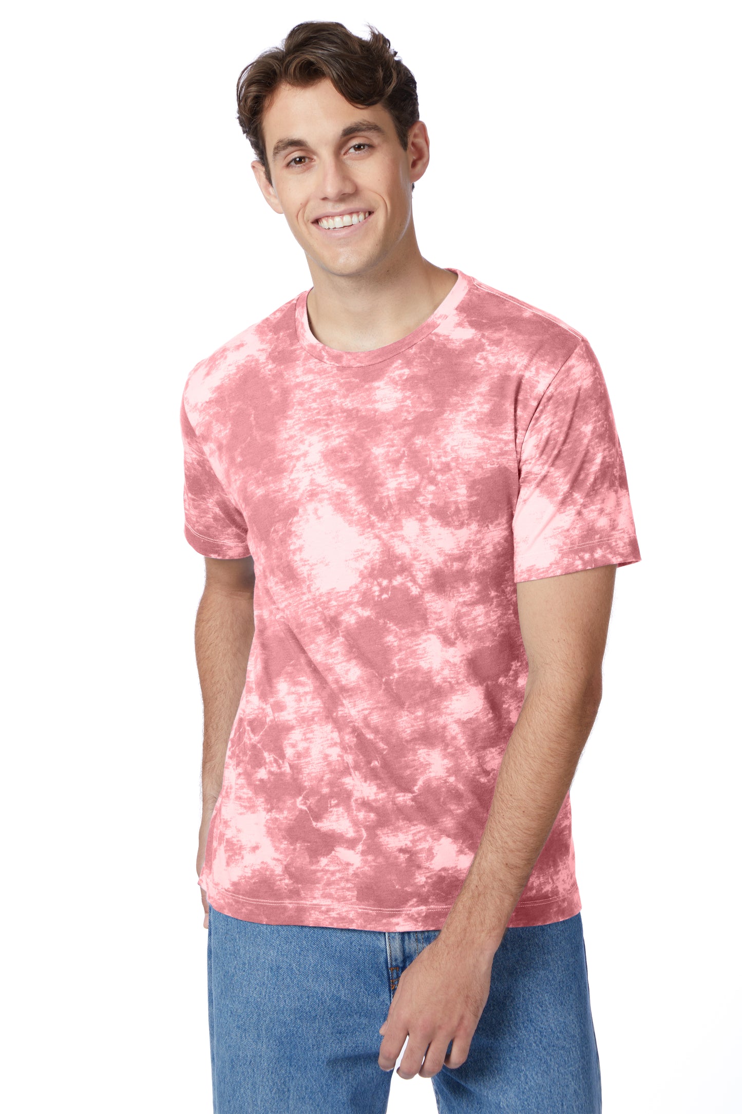 Unisex Go-To T-Shirt - Pink Tie Dye