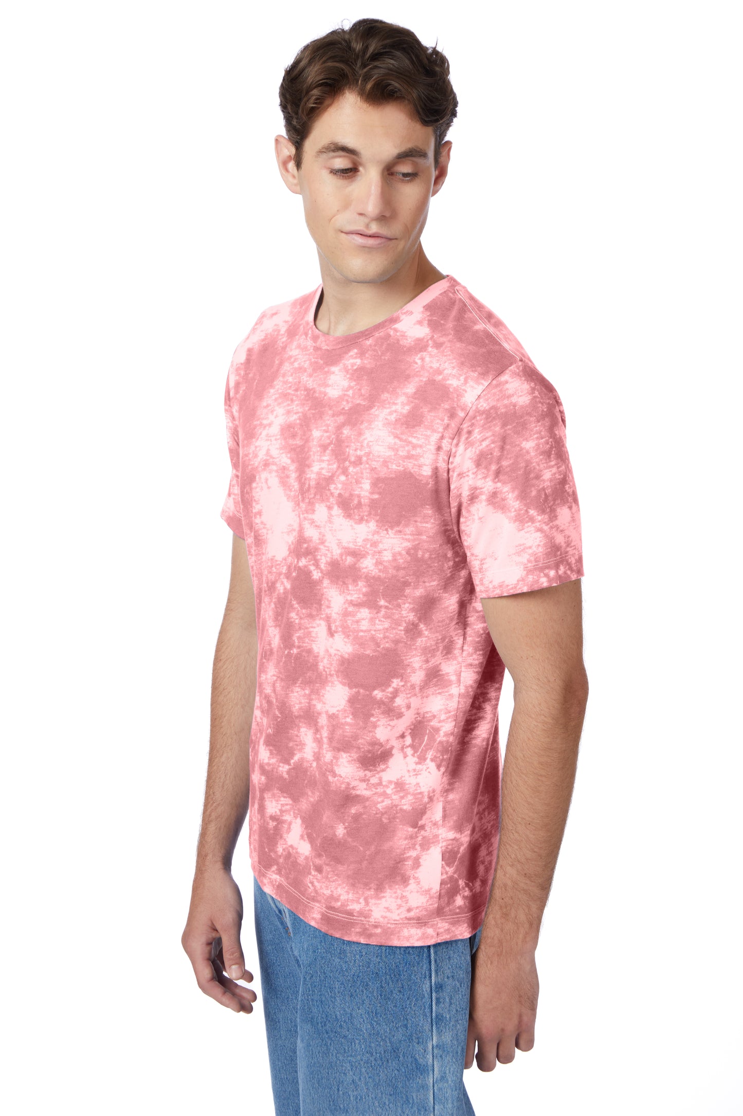 Unisex Go-To T-Shirt - Pink Tie Dye
