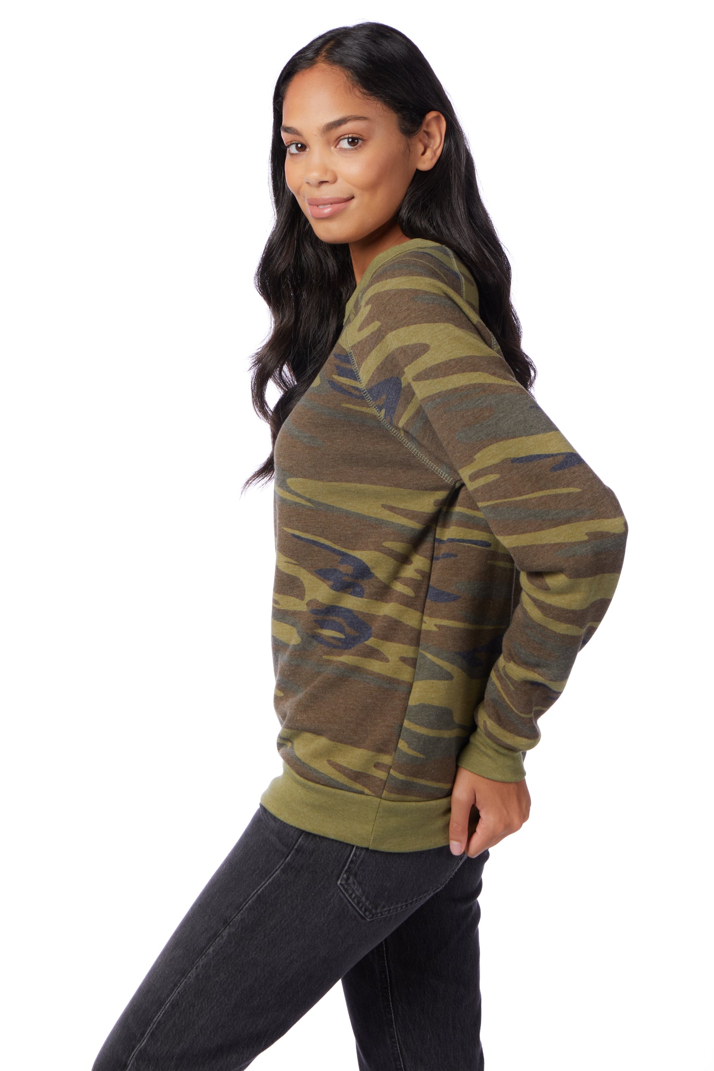 Unisex Champ Eco-Fleece Solid Sweatshirt - Camo