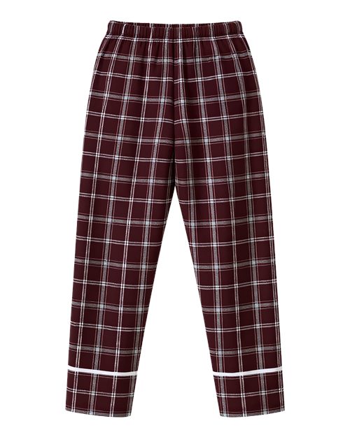 Boxercraft BW6603 Varsity Maroon Oxford Plaid — back