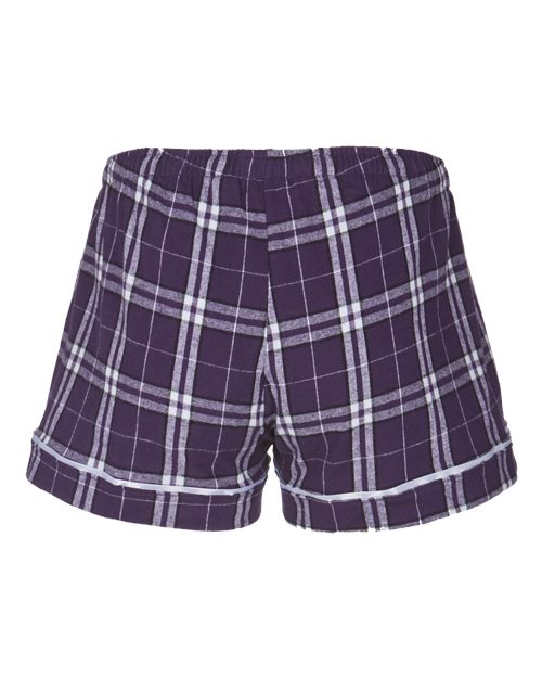 Boxercraft BY6501 Purple/ White Plaid — back