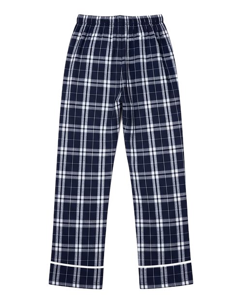 Boxercraft BY6603 Navy/ Silver Plaid — back