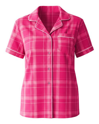 Boxercraft BW7101 Pink Carnegie Plaid — front