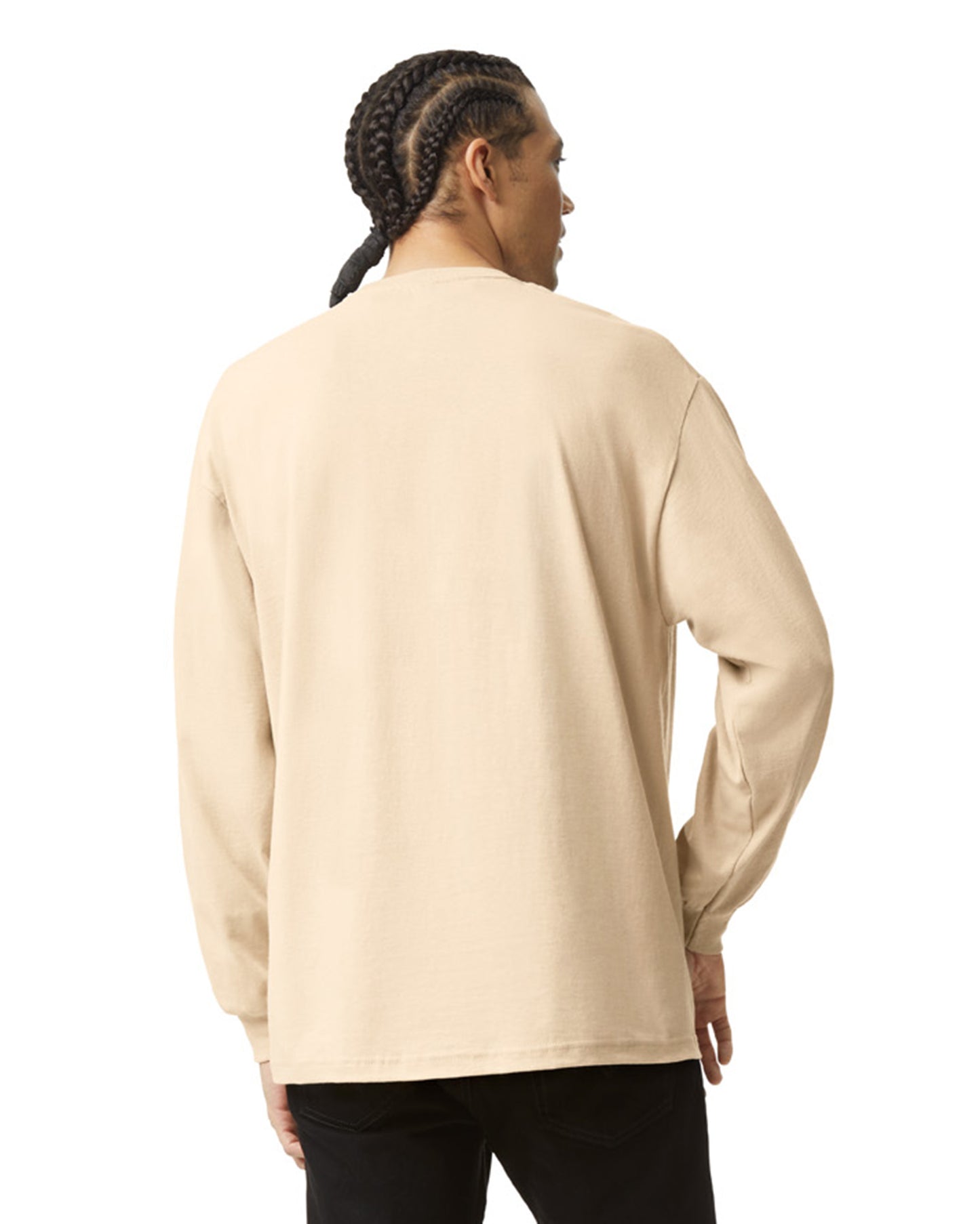 Unisex Heavyweight Cotton Long-Sleeve T-shirt - Sand
