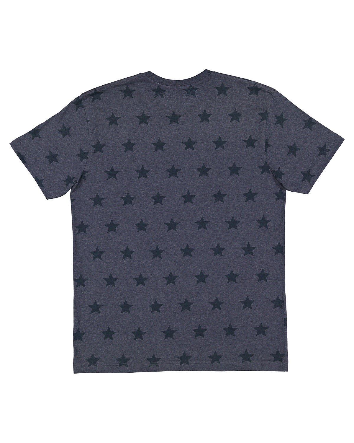 Unisex Star Print T-Shirt - Denim Star