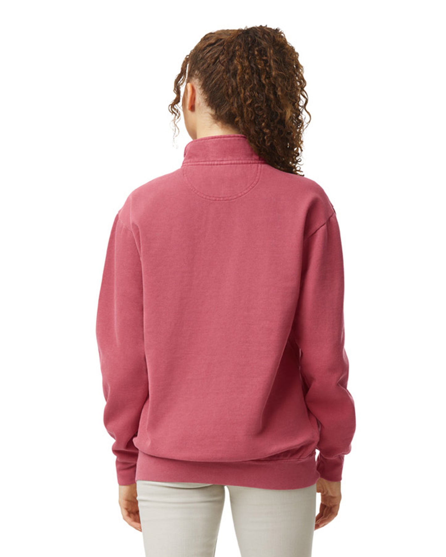 Unisex Quarter-Zip Sweatshirt - Crimson