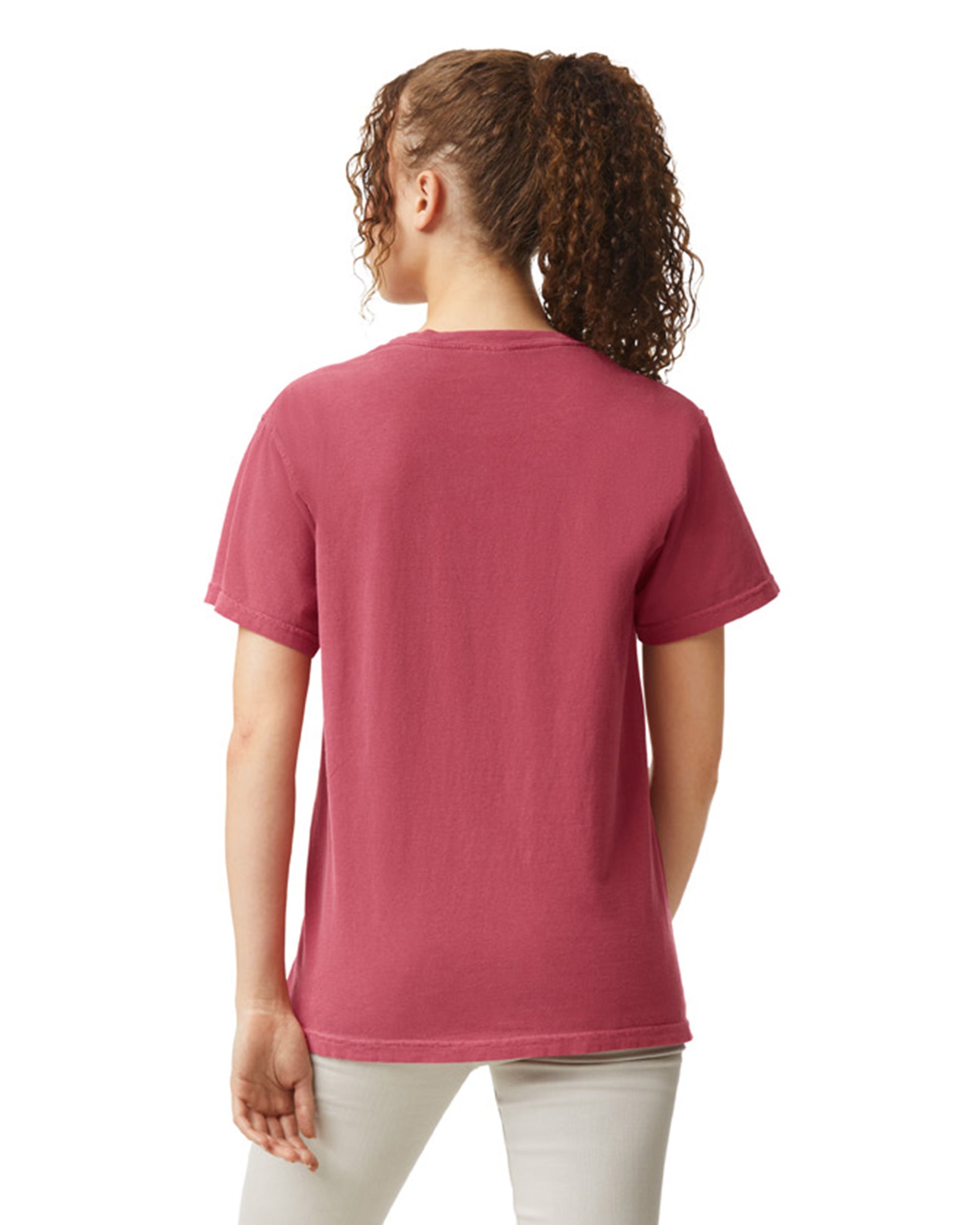 Unisex Heavyweight RS Pocket T-Shirt - Crimson