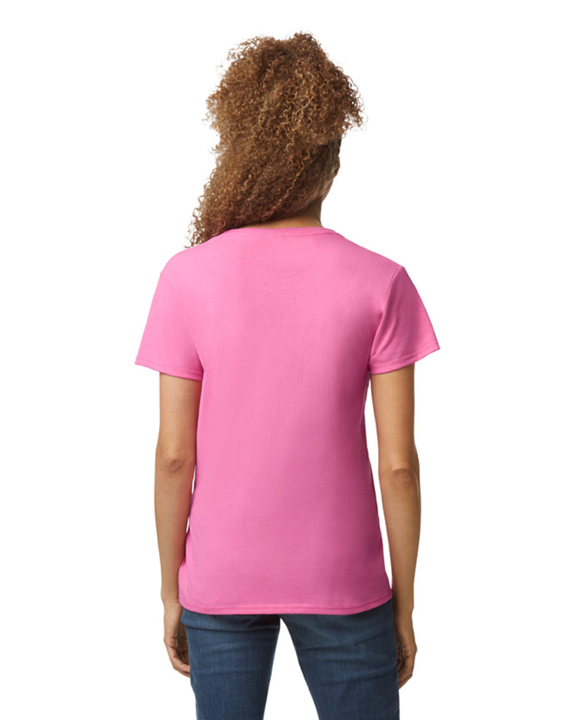 Women's Heavy Cotton™ V-Neck T-Shirt - Azalea
