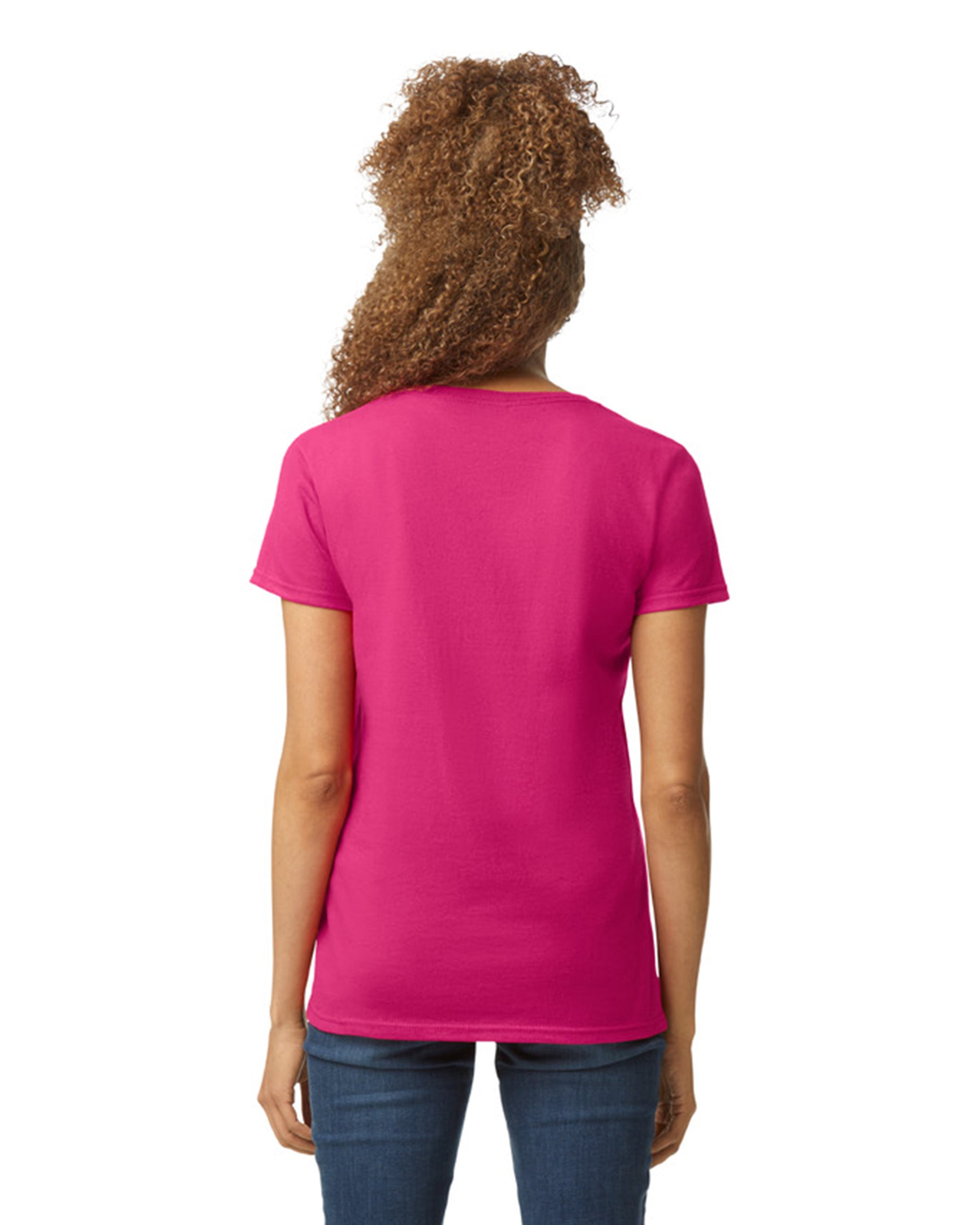 Women's Heavy Cotton™ V-Neck T-Shirt - Heliconia