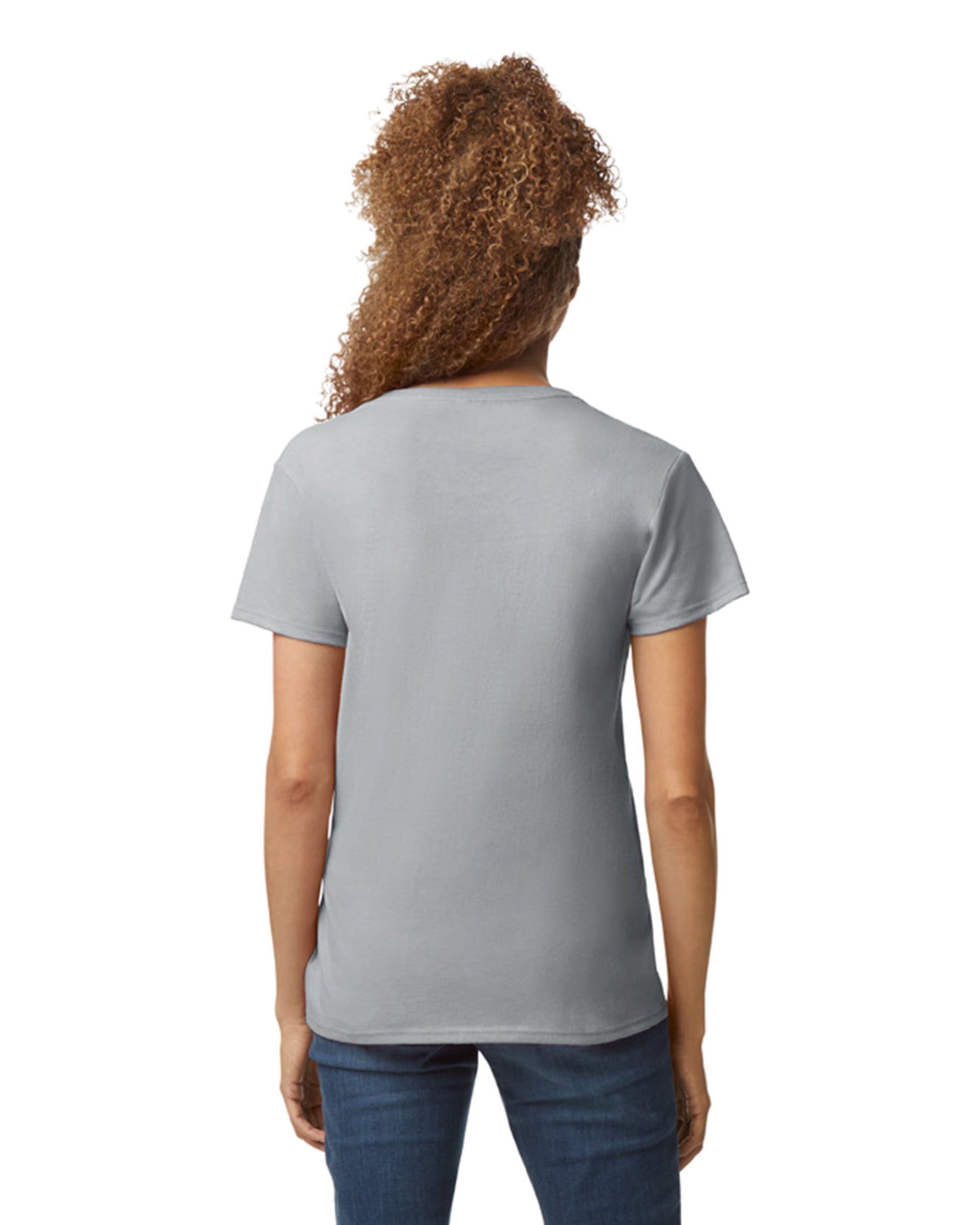 Women's Heavy Cotton™ V-Neck T-Shirt - Sport Gray