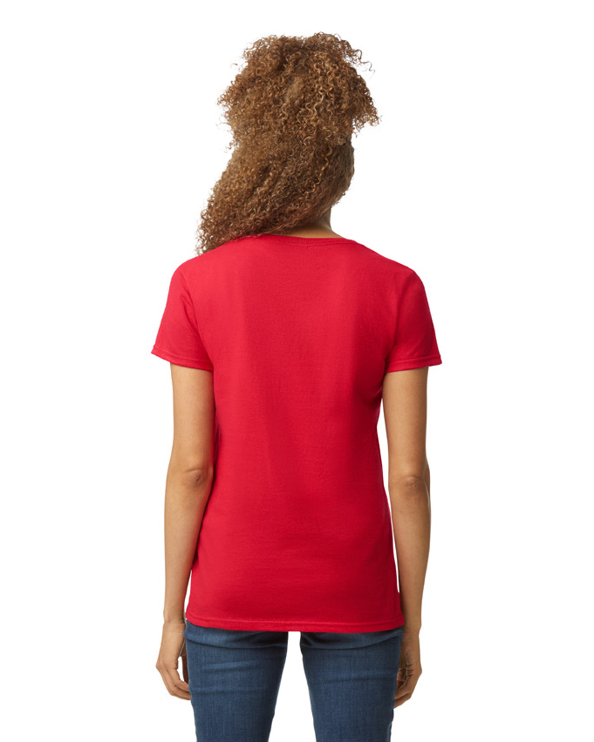 Women's Heavy Cotton™ V-Neck T-Shirt - Red