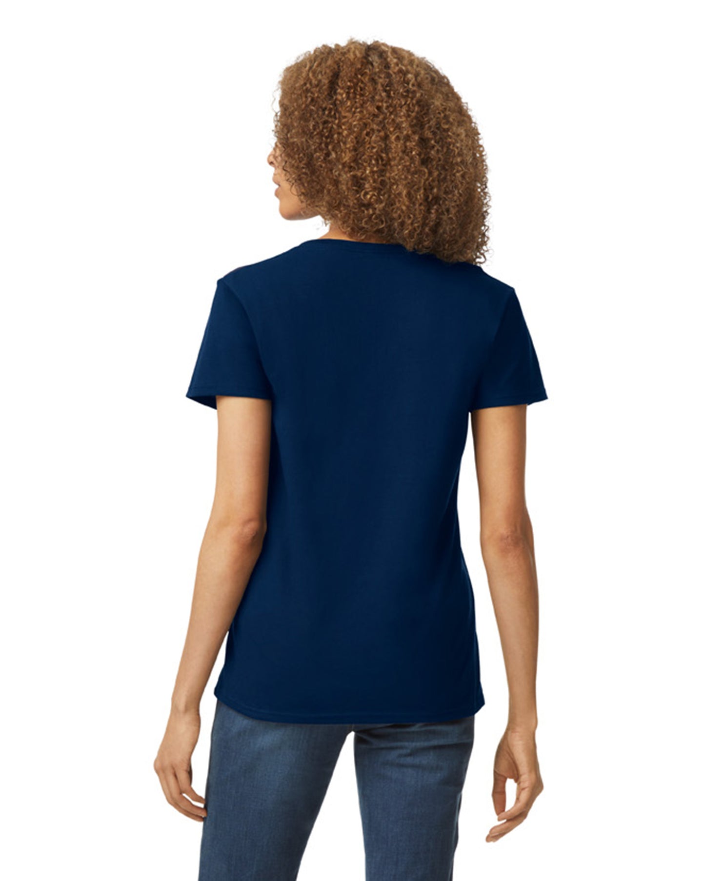 Women's Heavy Cotton™ V-Neck T-Shirt - Navy
