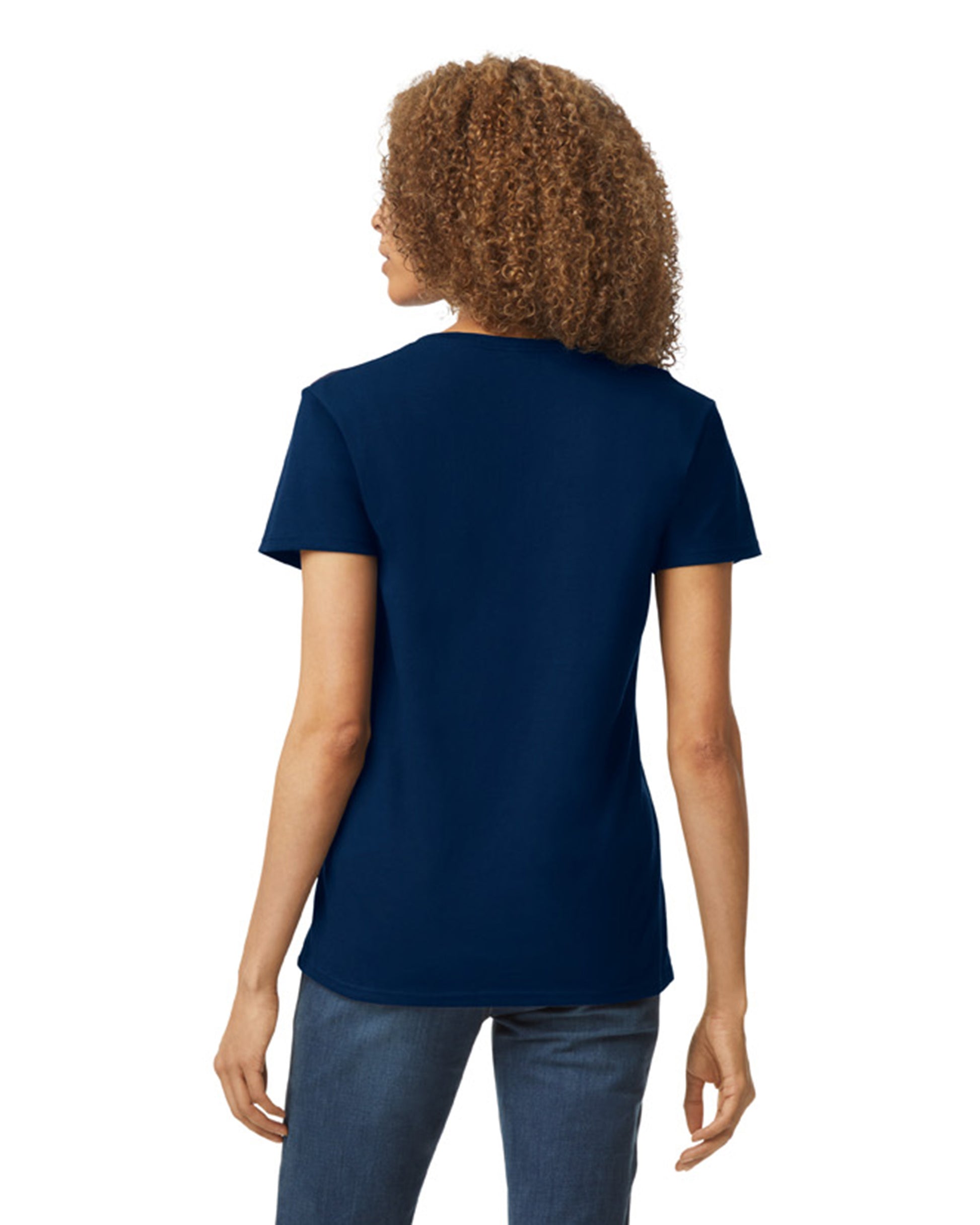 Women's Heavy Cotton™ V-Neck T-Shirt - Navy