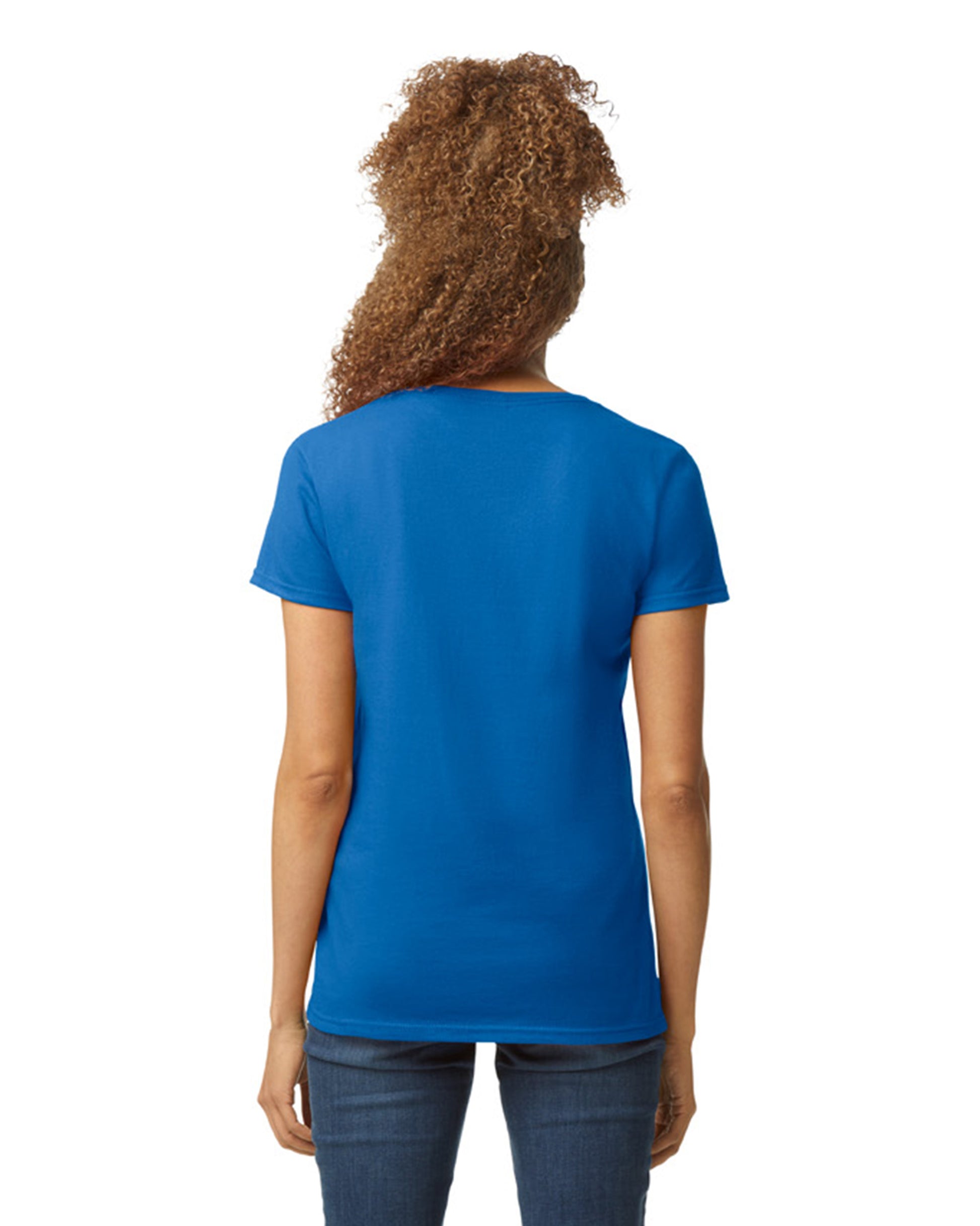 Women's Heavy Cotton™ V-Neck T-Shirt - Royal