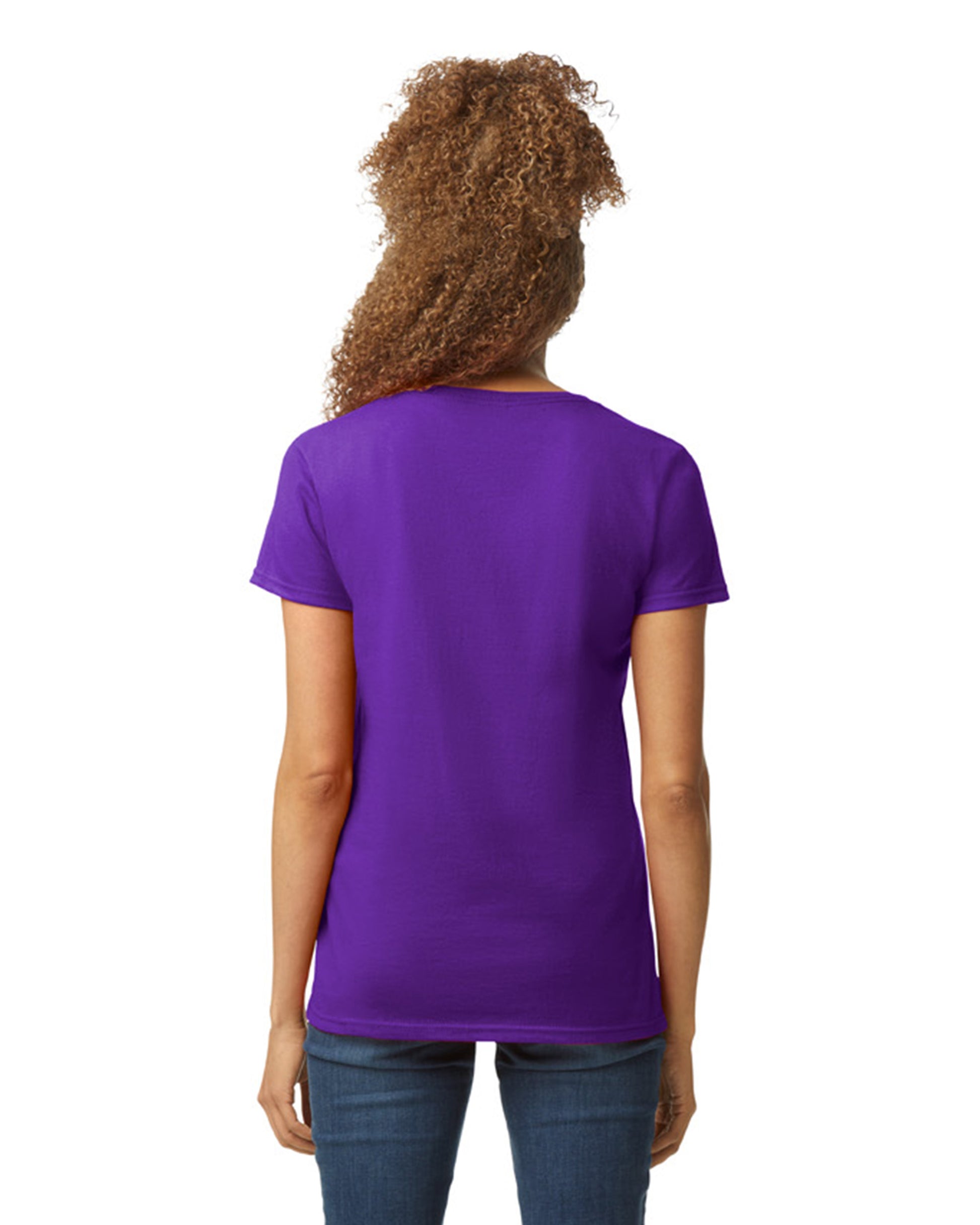 Women's Heavy Cotton™ V-Neck T-Shirt - Purple