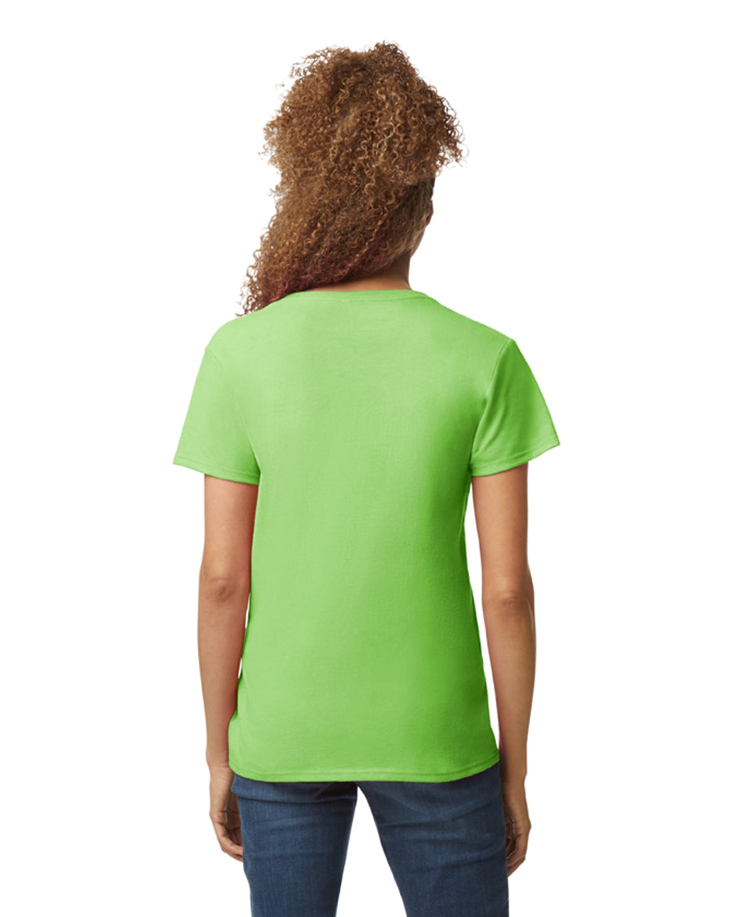 Women's Heavy Cotton™ V-Neck T-Shirt - Lime