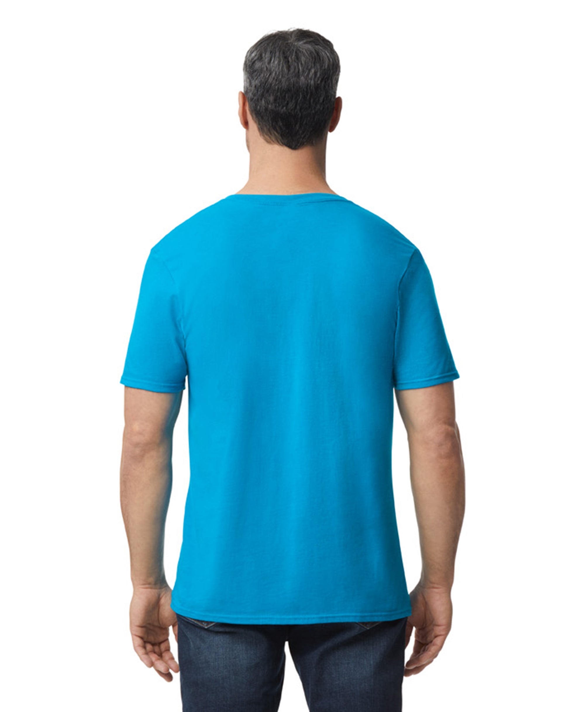 Unisex Softstyle® V-Neck T-Shirt - Sapphire