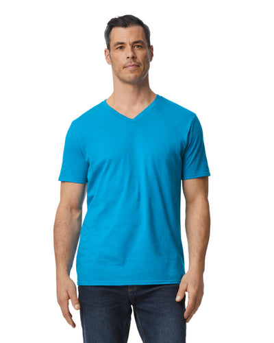 Unisex Softstyle® V-Neck T-Shirt - Sapphire