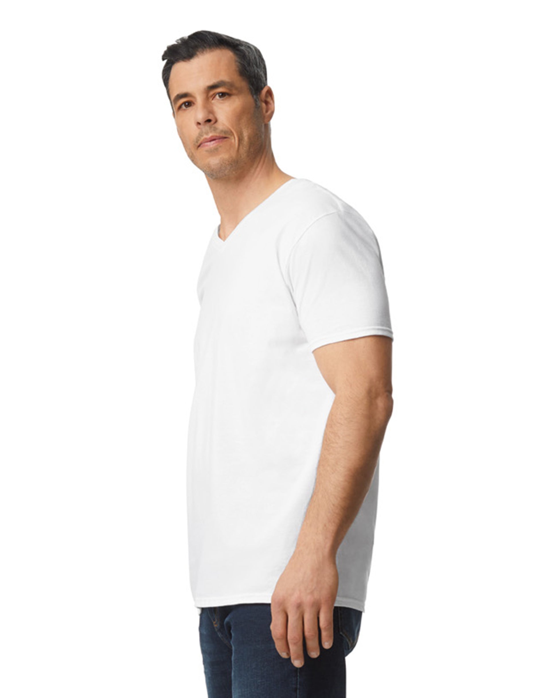 Unisex Softstyle® V-Neck T-Shirt - White