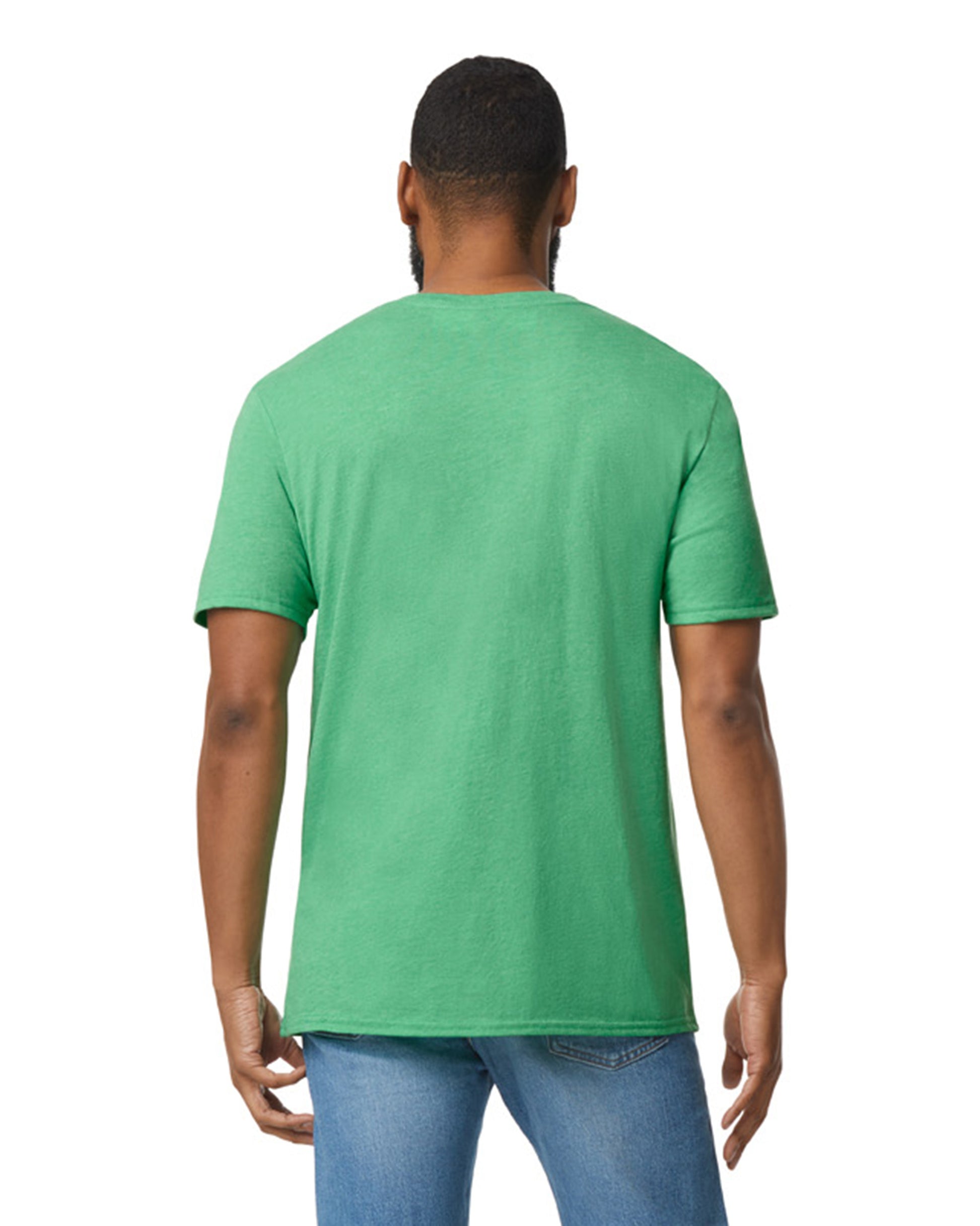Unisex Softstyle® V-Neck T-Shirt - Heather Irish Green