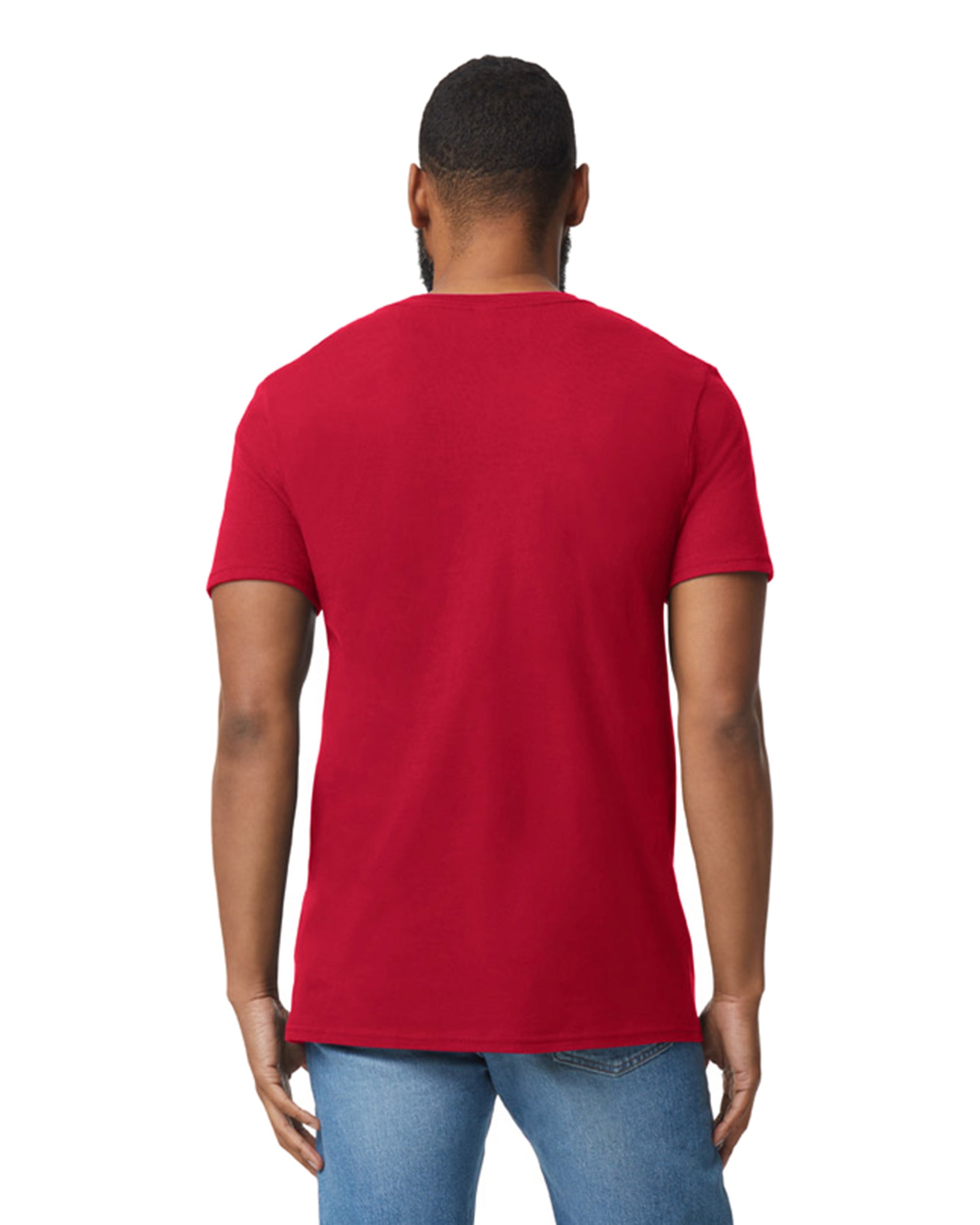 Unisex Softstyle® V-Neck T-Shirt - Cherry Red