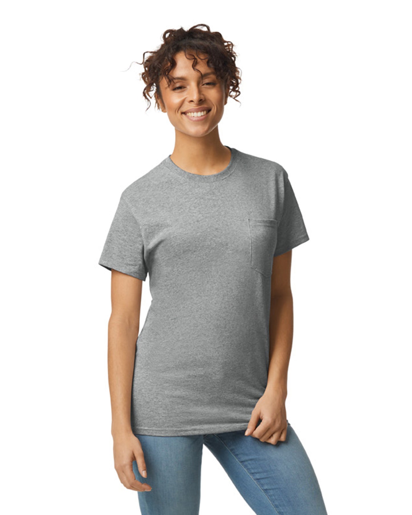 Unisex Ultra Cotton® Pocket T-Shirt - Sport Gray