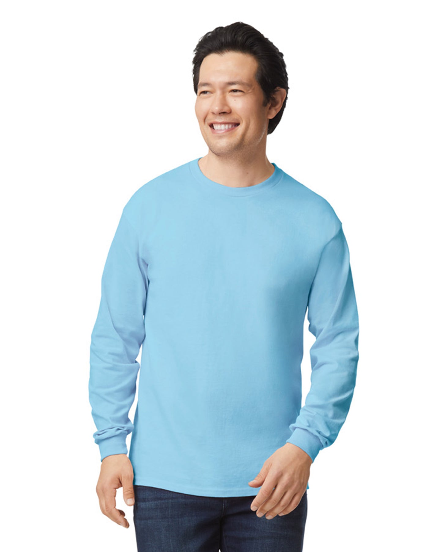 Unisex Ultra Cotton® Long-Sleeve T-Shirt - Light Blue