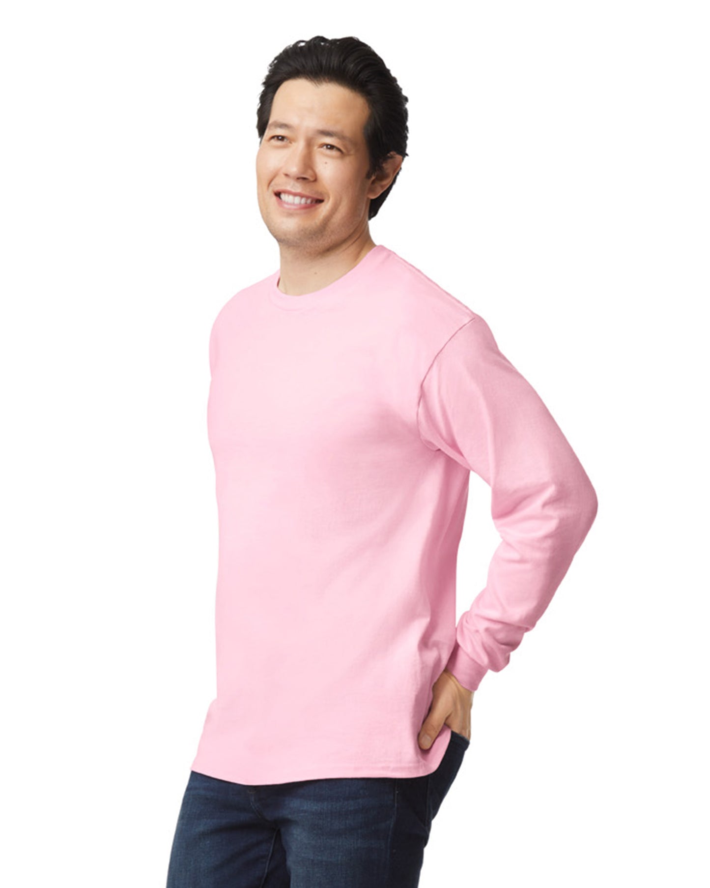 Unisex Ultra Cotton® Long-Sleeve T-Shirt - Light Pink